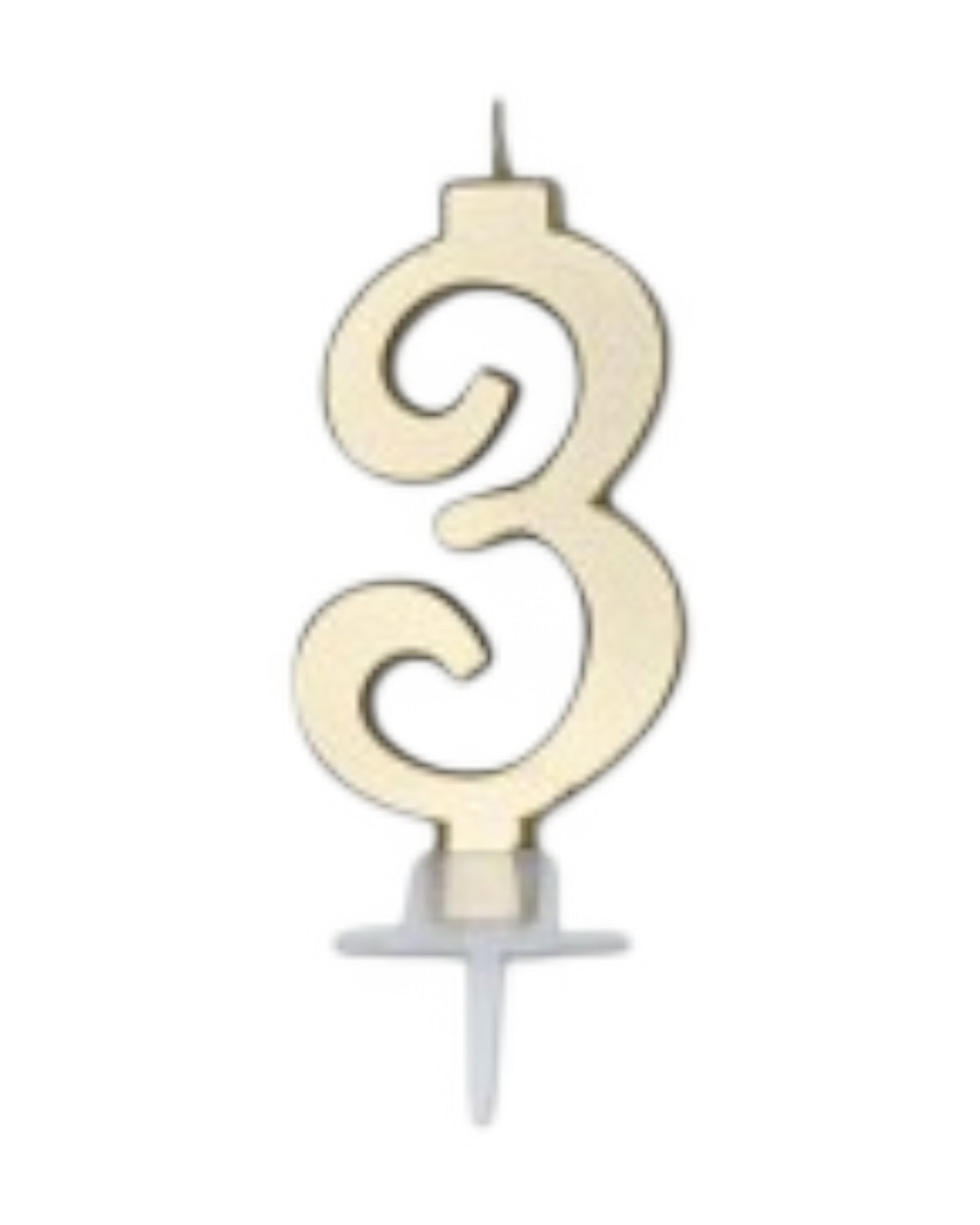 Candeline Numerali | 0-9 | Italic | Oro | 10 Cm