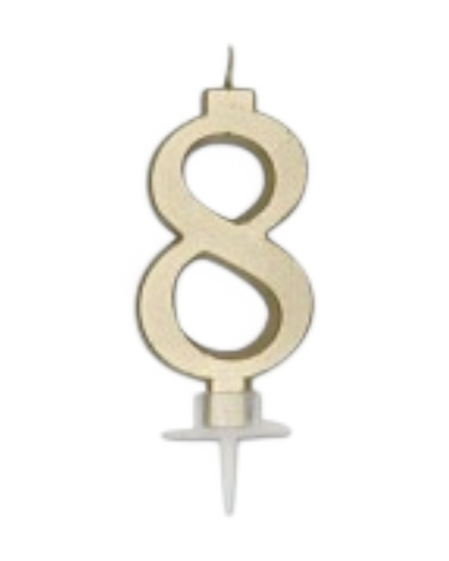 Candeline Numerali | 0-9 | Italic | Oro | 10 Cm