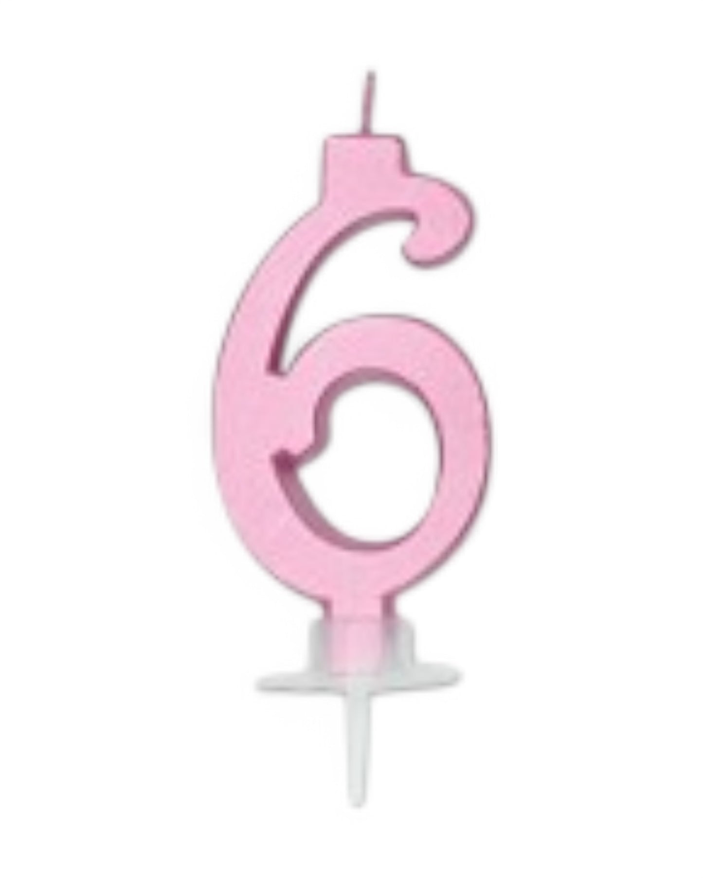 Candeline Numerali | 0-9 | Italic | Rosa Metal | 10 Cm