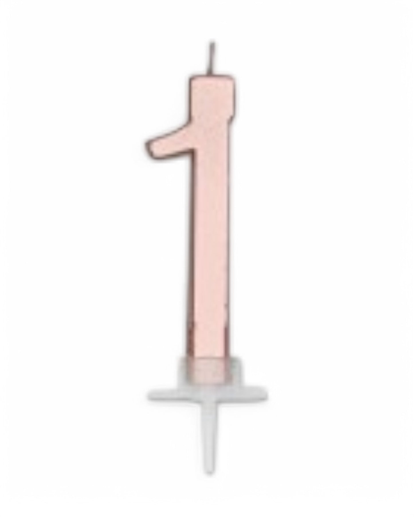 Candeline Numerali | 0-9 | Italic | Oro Rosato | 10 Cm