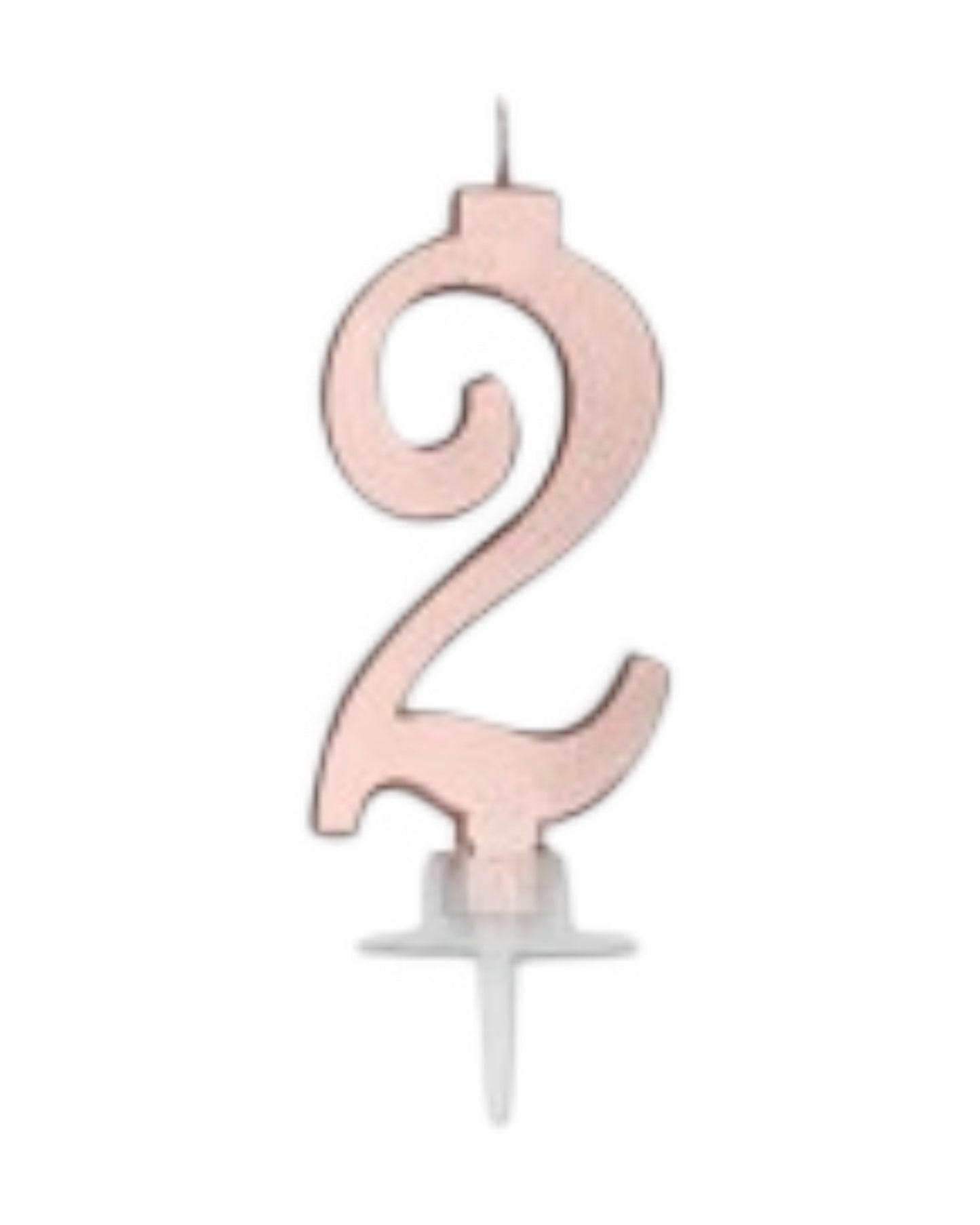 Candeline Numerali | 0-9 | Italic | Oro Rosato | 10 Cm