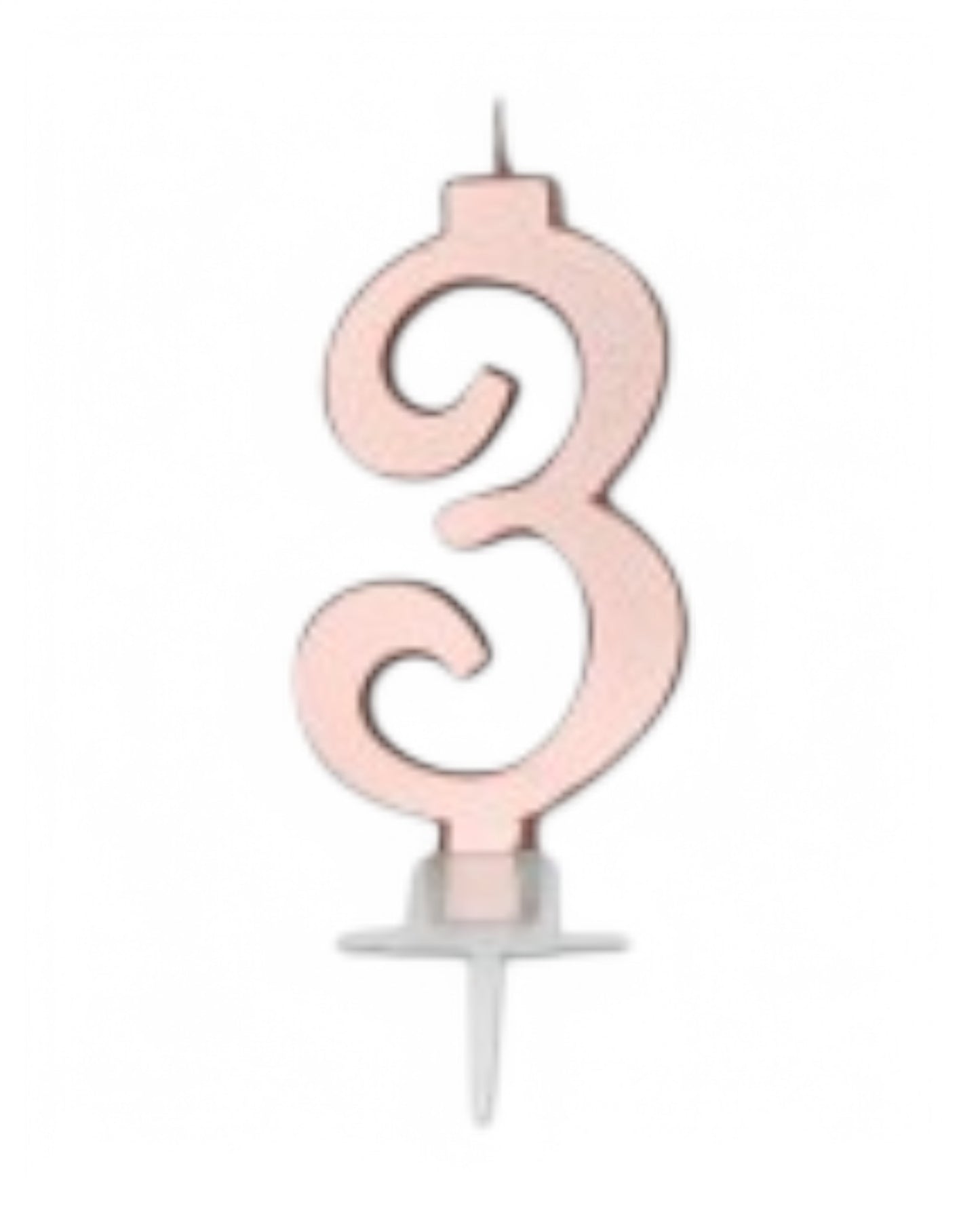 Candeline Numerali | 0-9 | Italic | Oro Rosato | 10 Cm