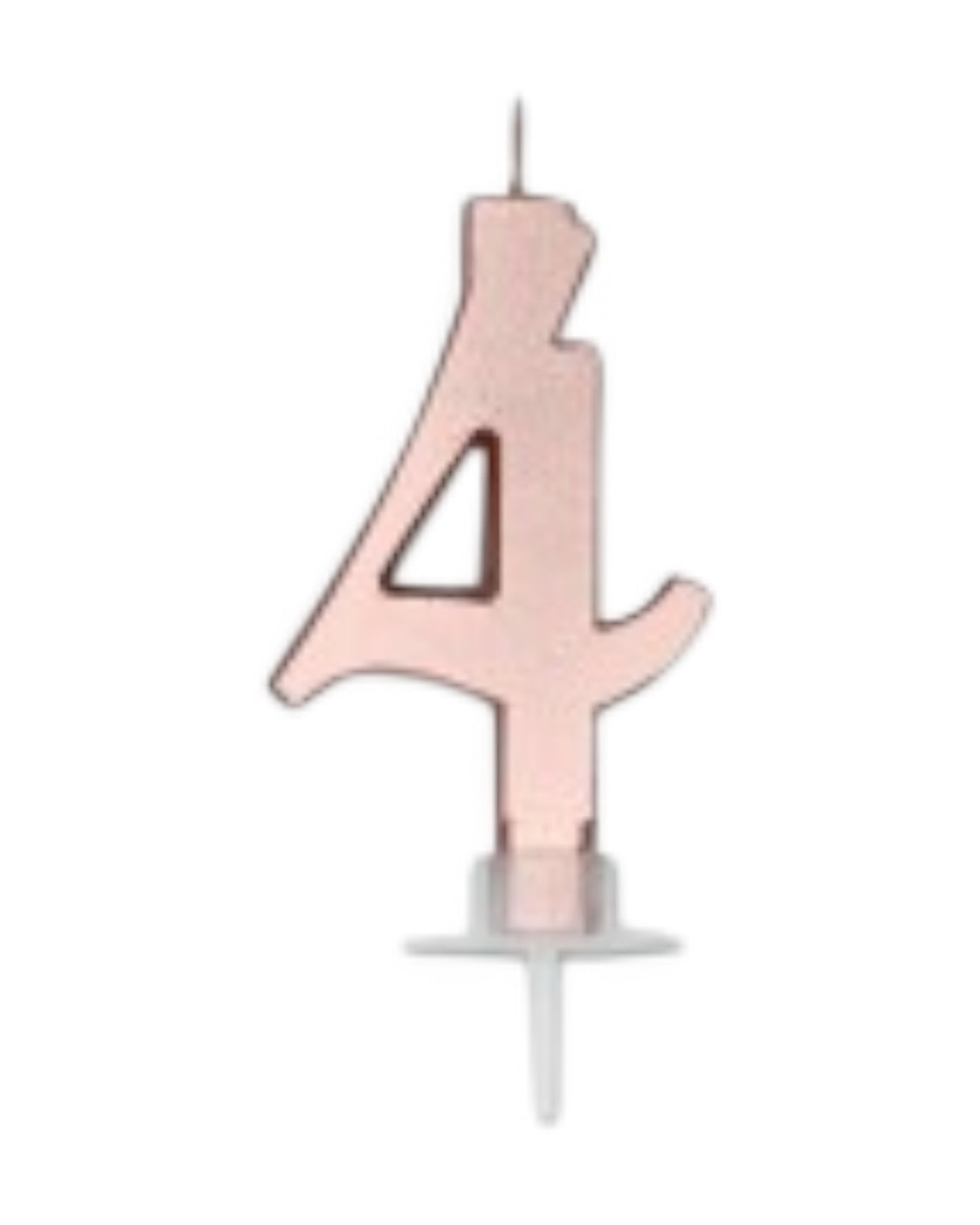 Candeline Numerali | 0-9 | Italic | Oro Rosato | 10 Cm