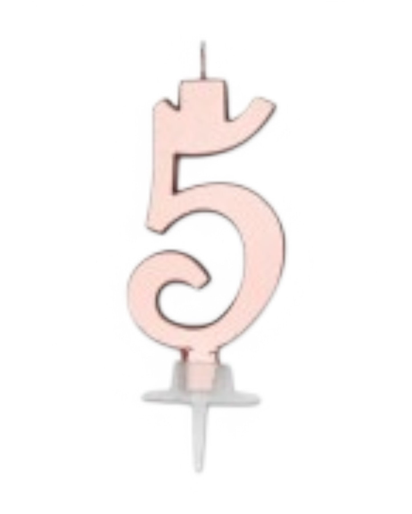 Candeline Numerali | 0-9 | Italic | Oro Rosato | 10 Cm