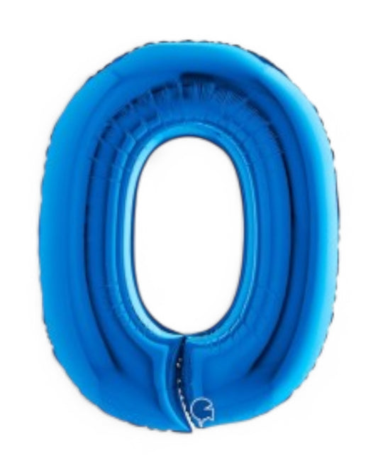 Palloncini Foil | Numeri 0-9 | Grabo | 102 Cm | Blu