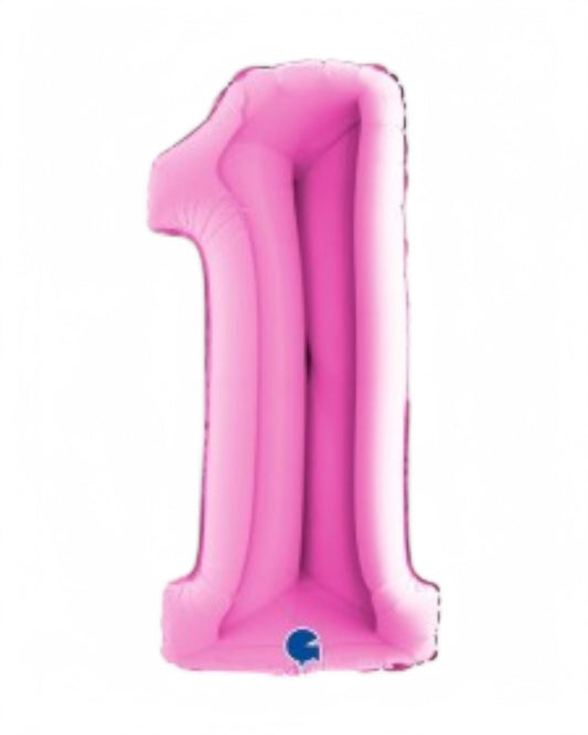 Palloncini Foil | Numeri 0-9 | Grabo | 102 Cm | Fuxia