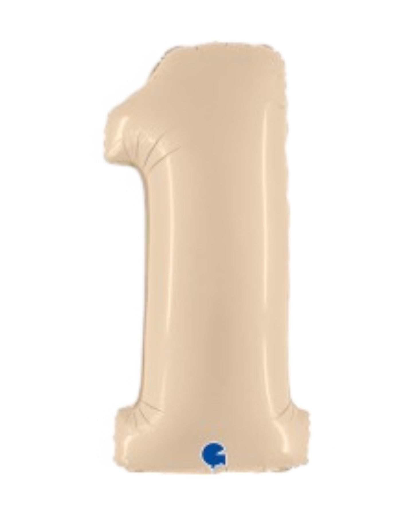 Palloncini Foil | Numeri 0-9 | Grabo | 102 Cm | Crema Satinato
