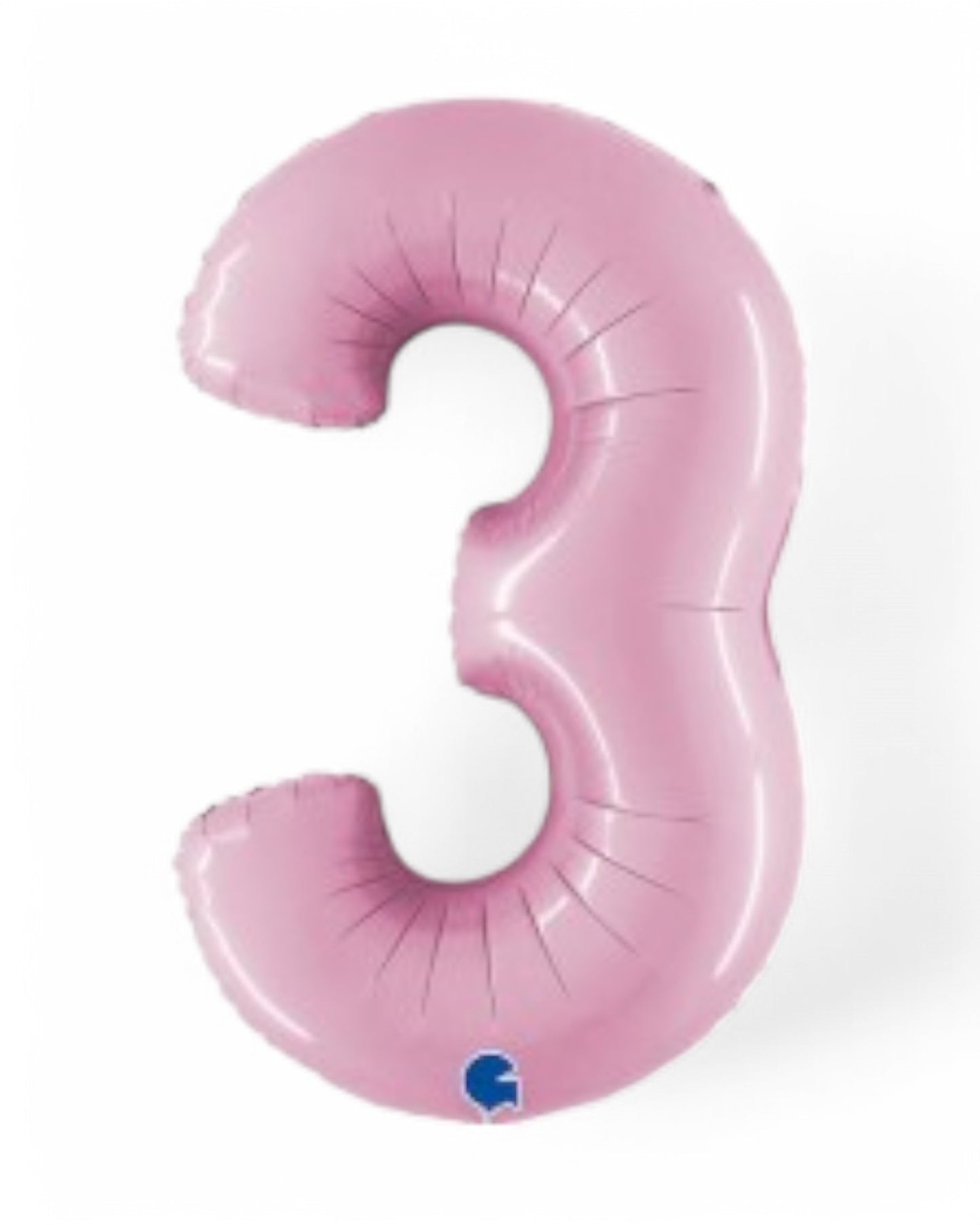 Palloncini Foil | Numeri 0-9 | Grabo | 102 Cm | Rosa Pastello