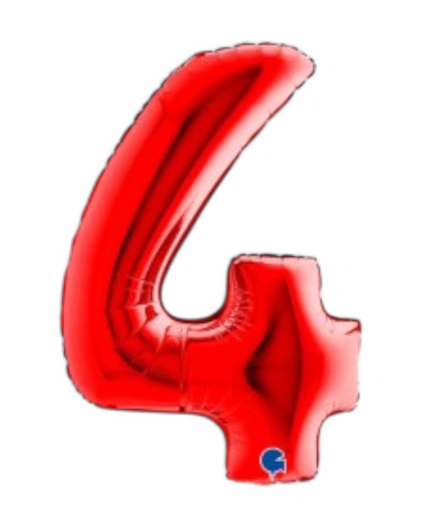 Palloncini Foil | Numeri 0-9 | Grabo | 102 Cm | Rosso
