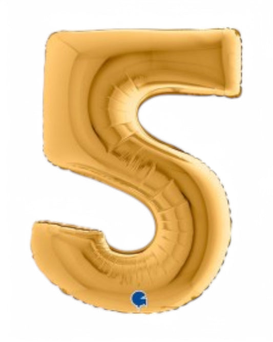 Palloncini Foil | Numeri 0-9 | Grabo | 102 Cm | Oro