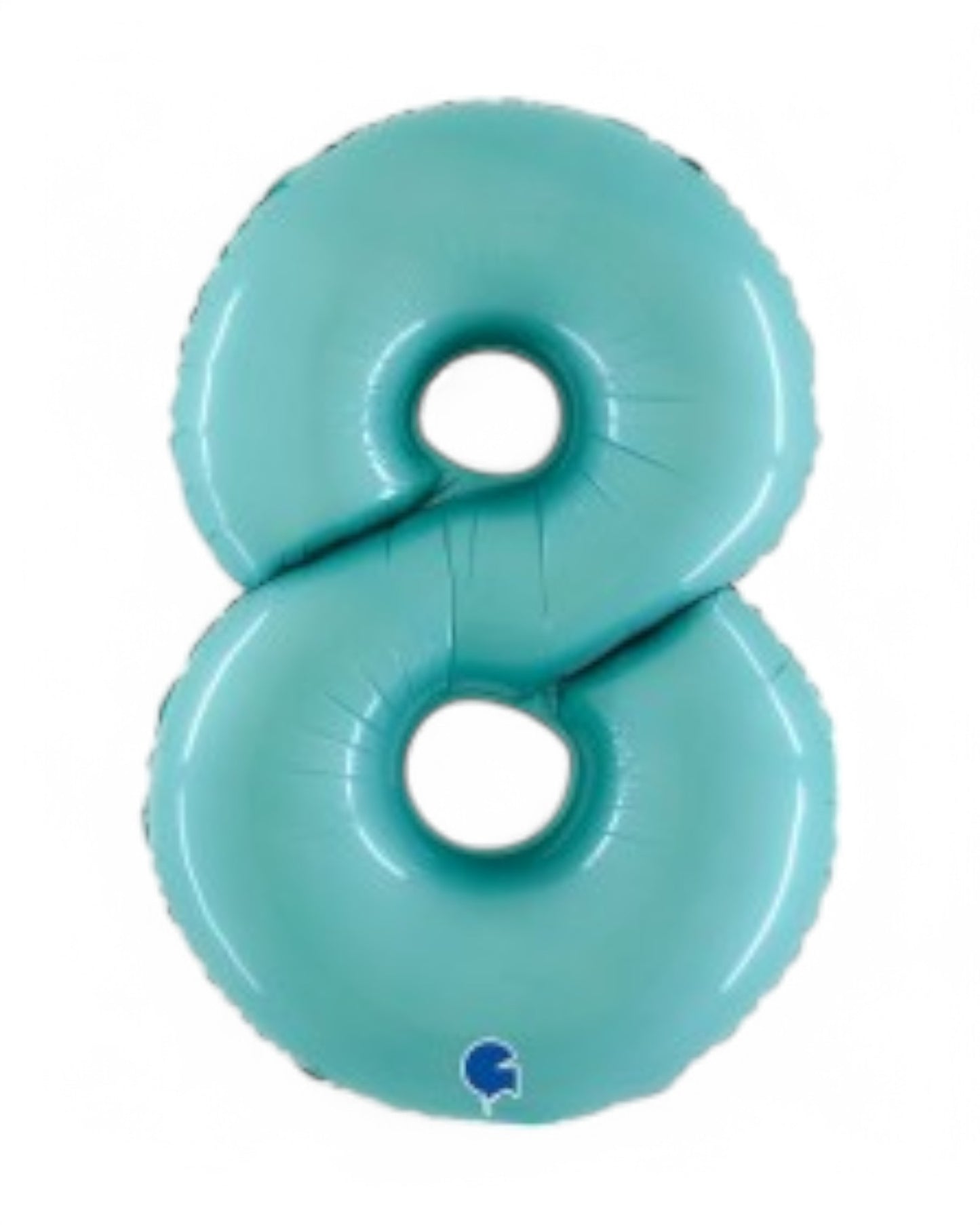 Palloncini Foil | Numeri 0-9 | Grabo | 35 Cm | Celeste Pastello