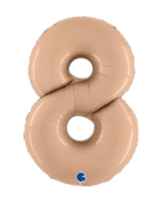 Palloncini Foil | Numeri 0-9 | Grabo | 102 Cm | Carne Satinato