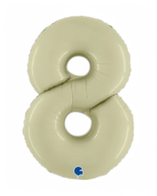 Palloncini Foil | Numeri 0-9 | Grabo | 102 Cm | Verde Oliva Satinato