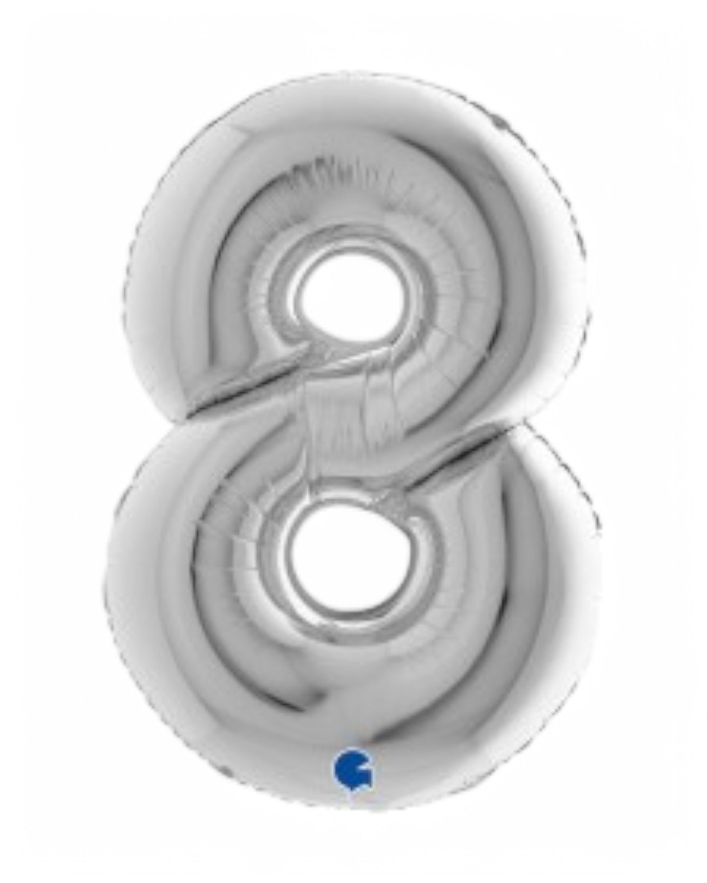 Palloncini Foil | Numeri 0-9 | Grabo | 102 Cm | Argento