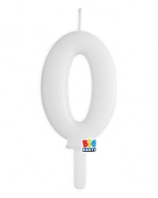 Candeline Numerali | Tiny Plump | Bianco | 7 Cm