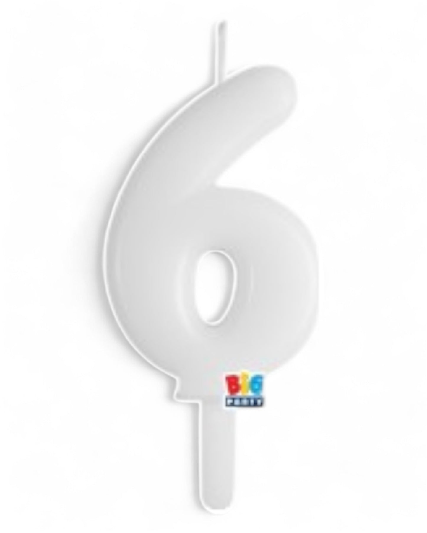 Candeline Numerali | Tiny Plump | Bianco | 7 Cm