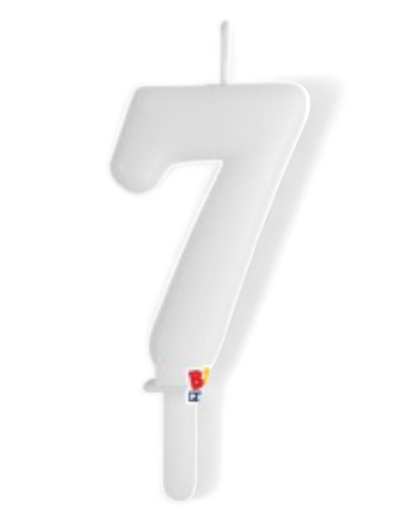 Candeline Numerali | Tiny Plump | Bianco | 7 Cm