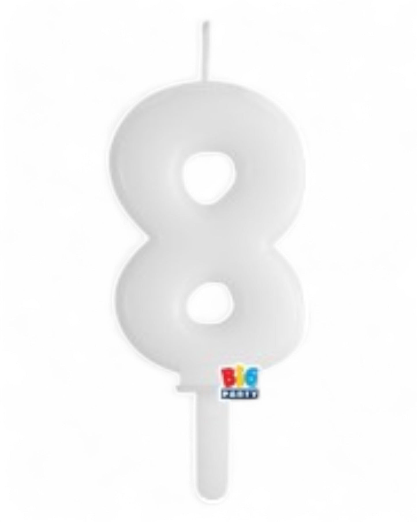 Candeline Numerali | Tiny Plump | Bianco | 7 Cm