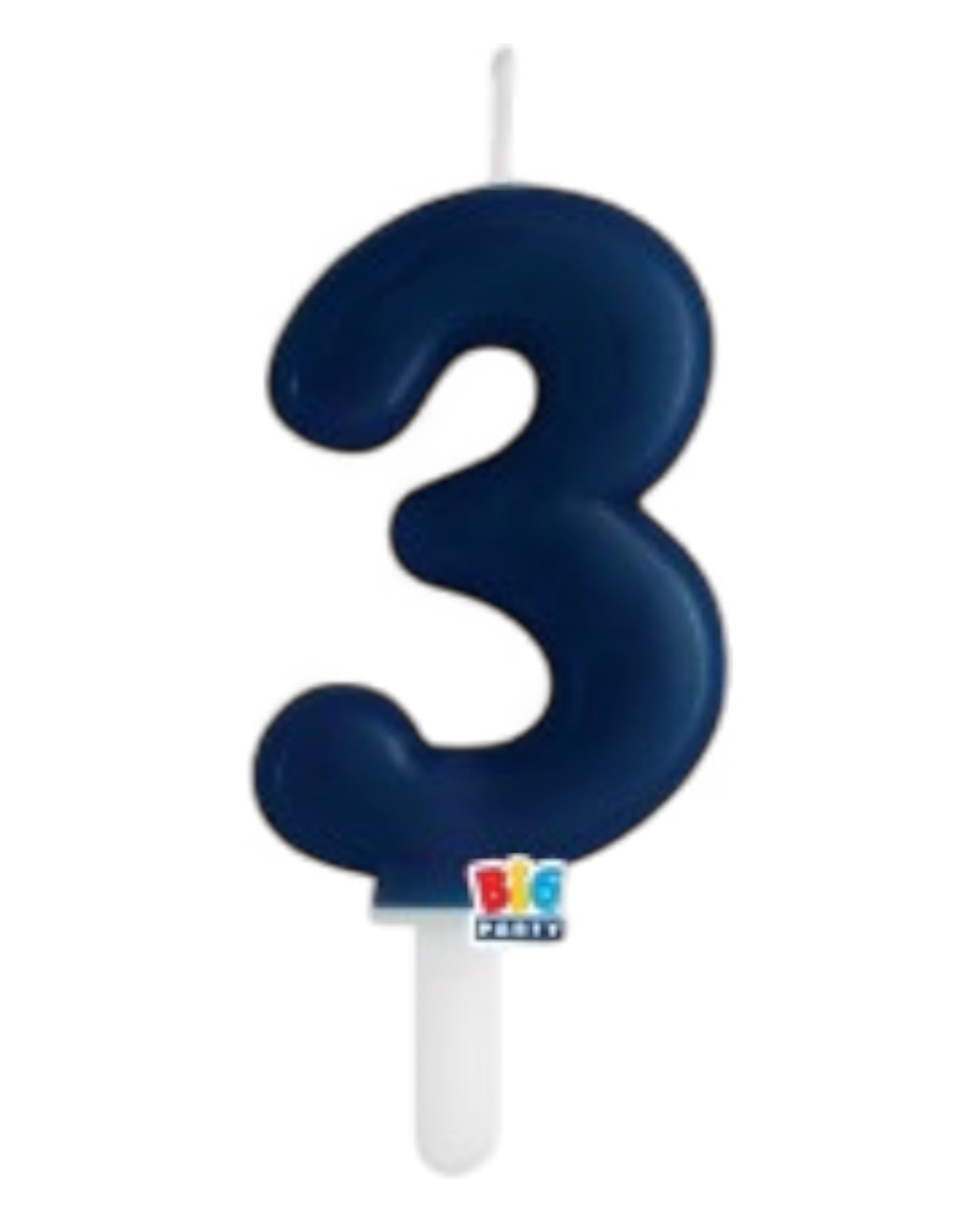 Candeline Numerali | Tiny Plump | Blu Navy | 7 Cm
