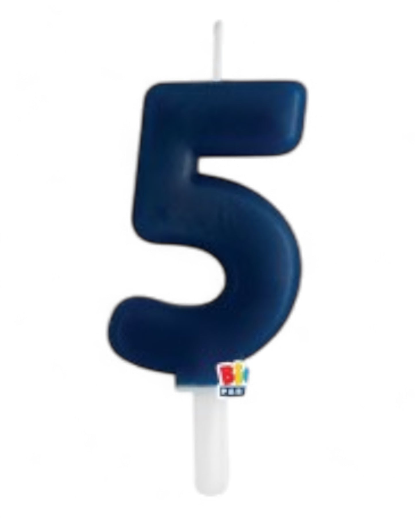 Candeline Numerali | Tiny Plump | Blu Navy | 7 Cm