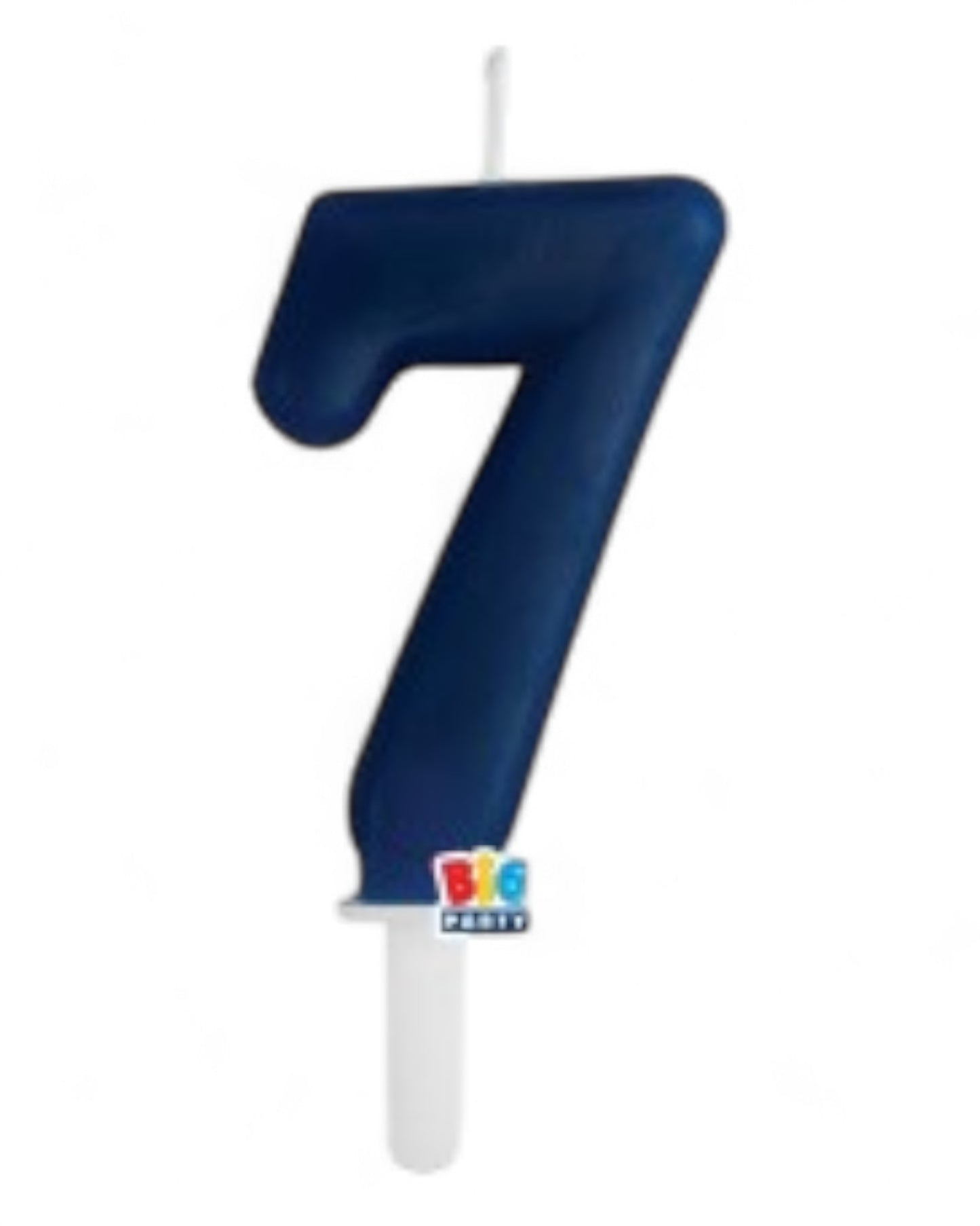Candeline Numerali | Tiny Plump | Blu Navy | 7 Cm