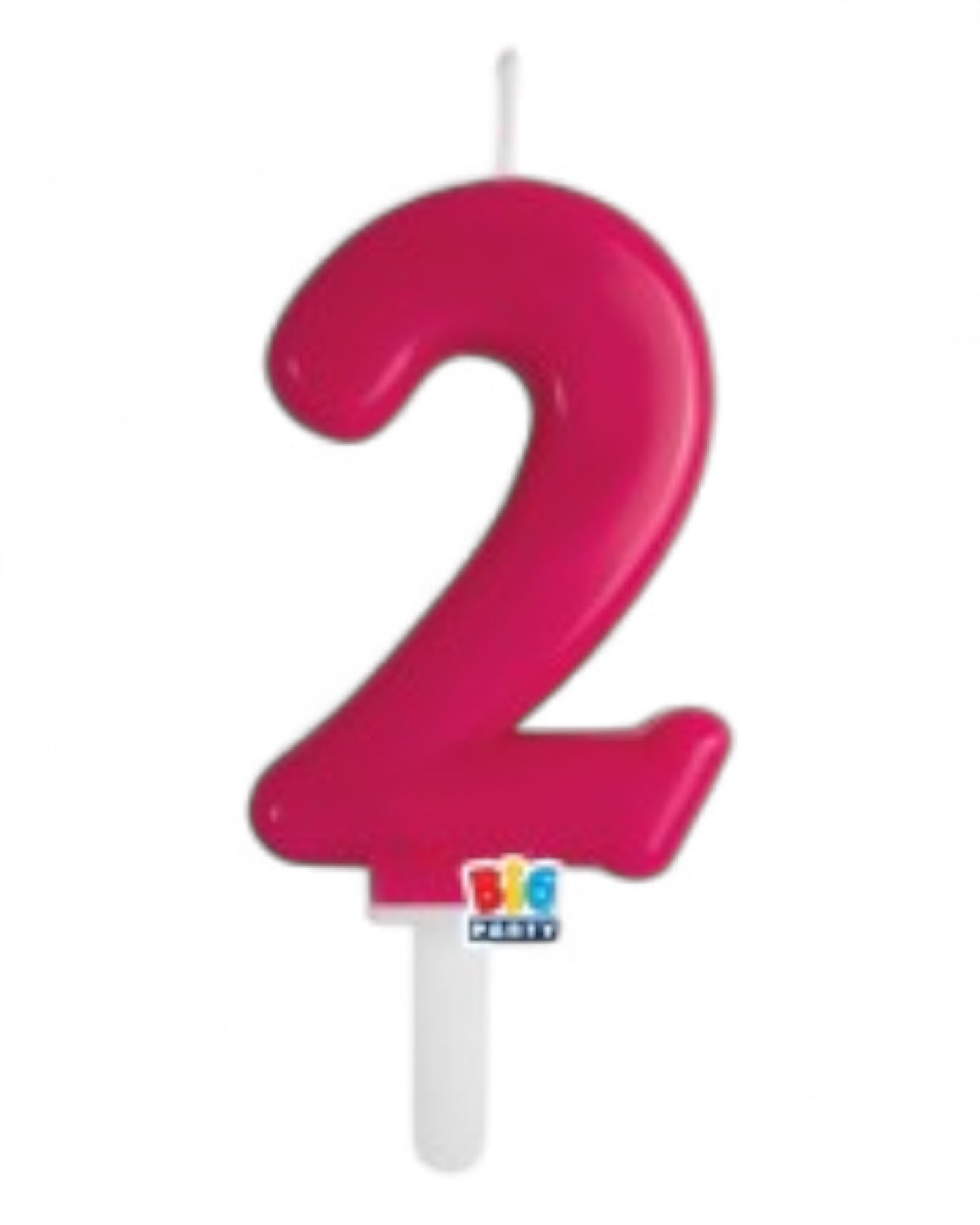 Candeline Numerali | Tiny Plump | Cherry/Fuxia | 7 Cm