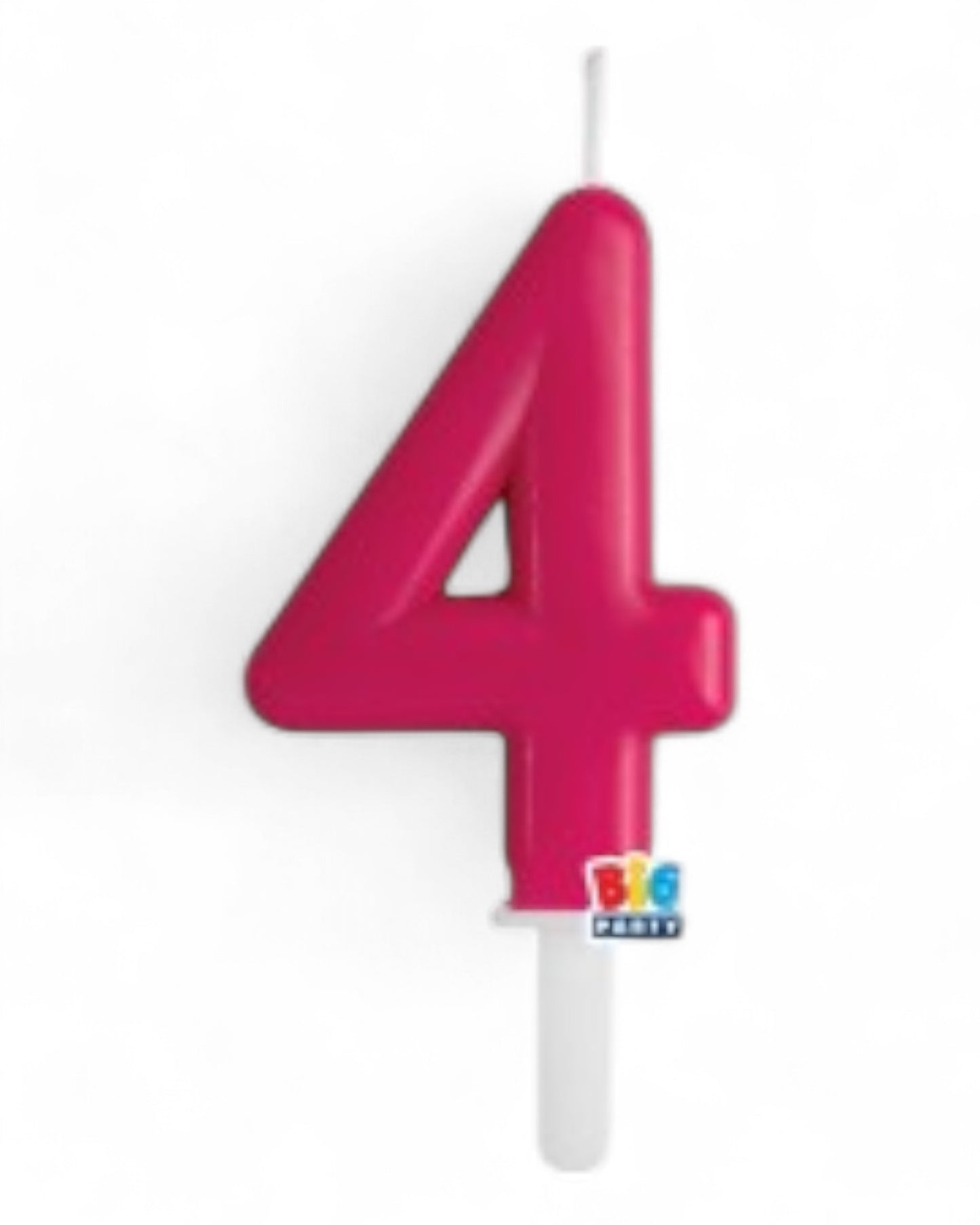 Candeline Numerali | Tiny Plump | Cherry/Fuxia | 7 Cm