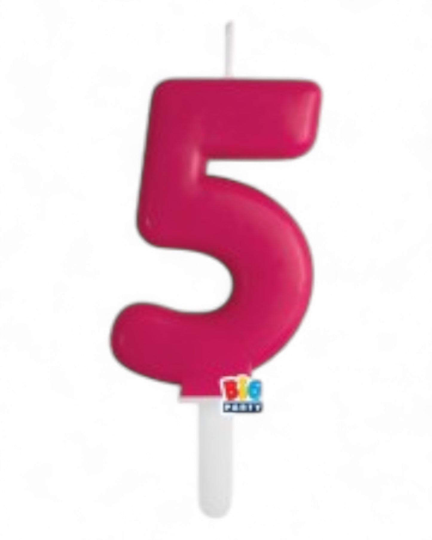 Candeline Numerali | Tiny Plump | Cherry/Fuxia | 7 Cm