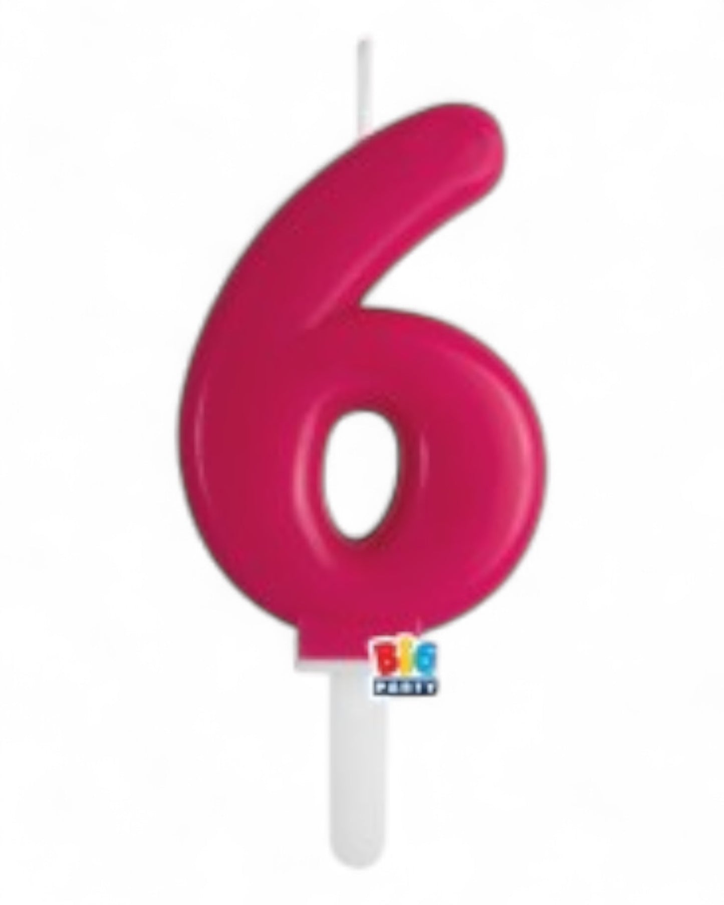 Candeline Numerali | Tiny Plump | Cherry/Fuxia | 7 Cm