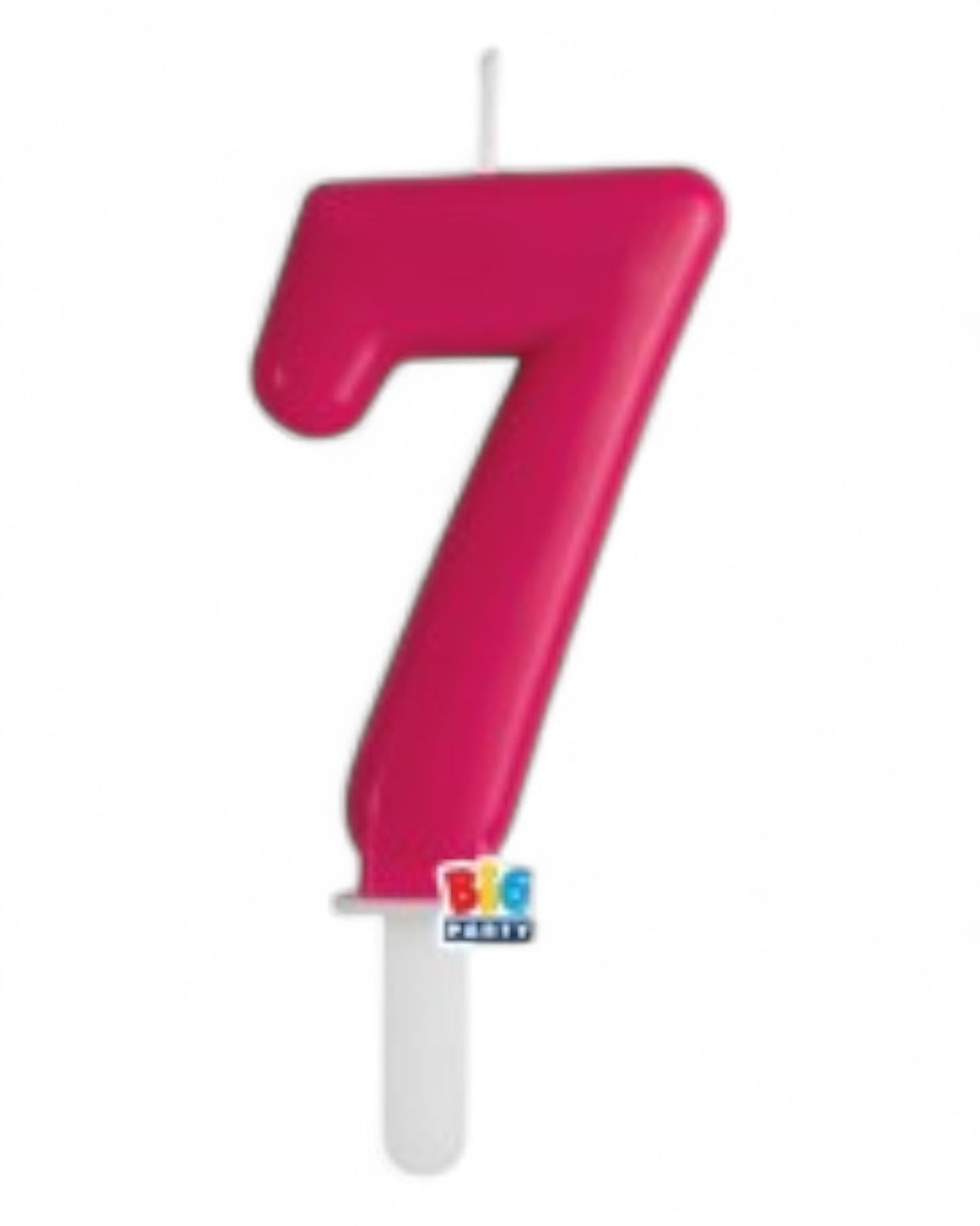 Candeline Numerali | Tiny Plump | Cherry/Fuxia | 7 Cm