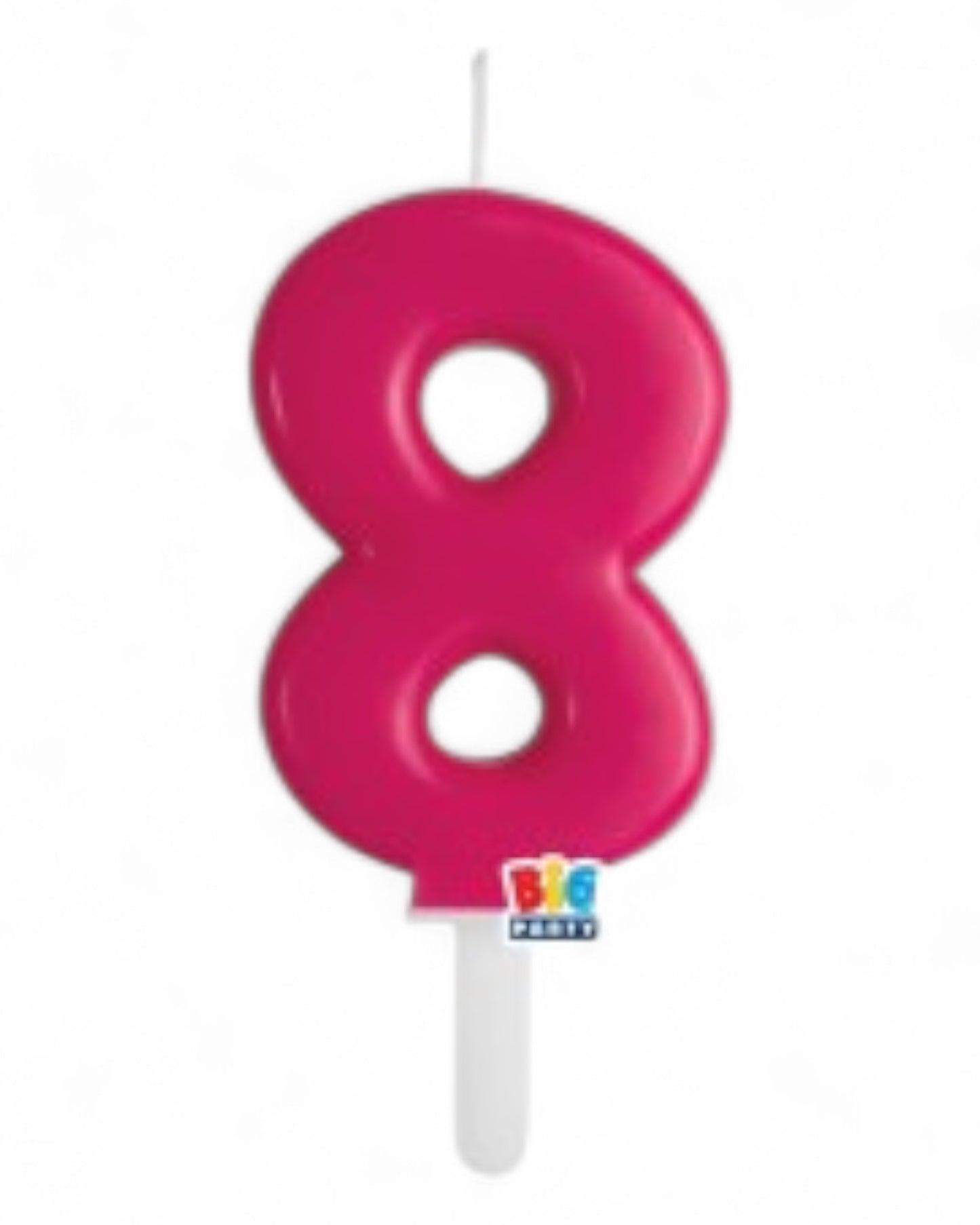 Candeline Numerali | Tiny Plump | Cherry/Fuxia | 7 Cm