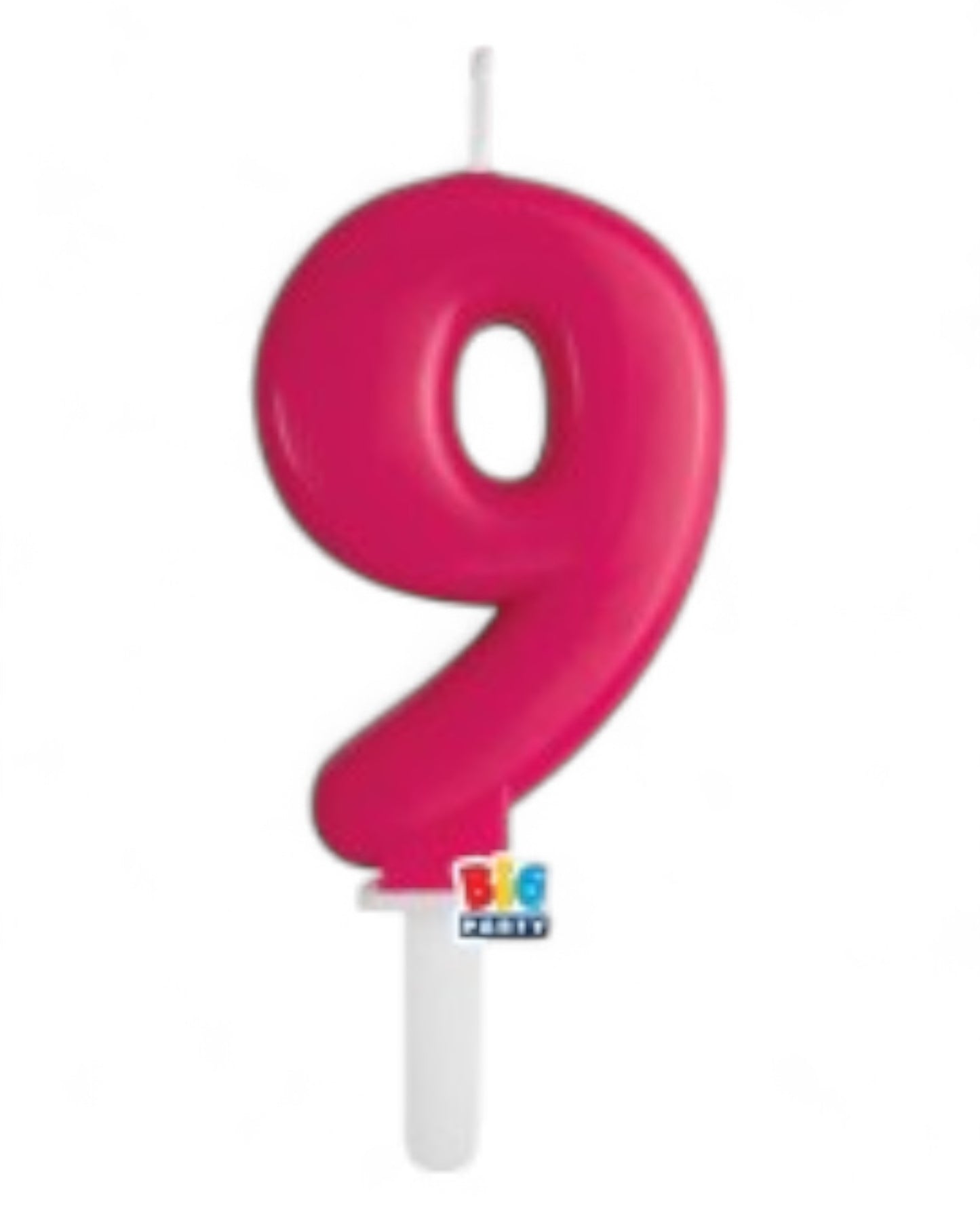Candeline Numerali | Tiny Plump | Cherry/Fuxia | 7 Cm
