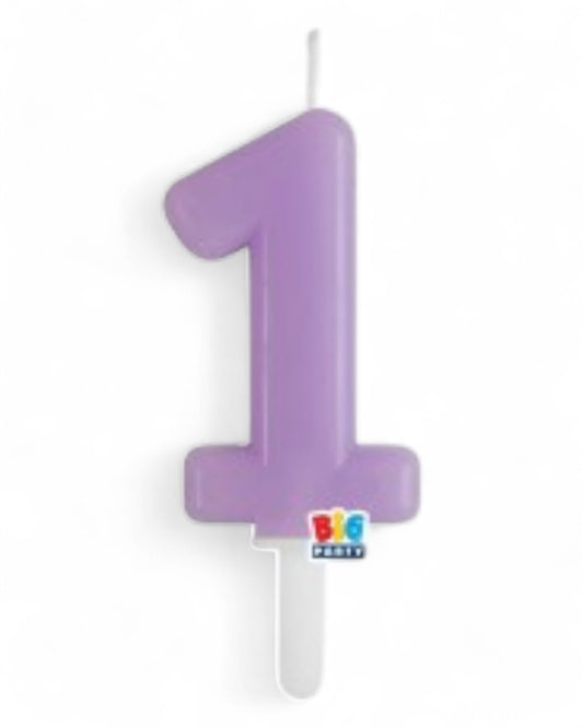 Candeline Numerali | Tiny Plump | Lilla | 7 Cm