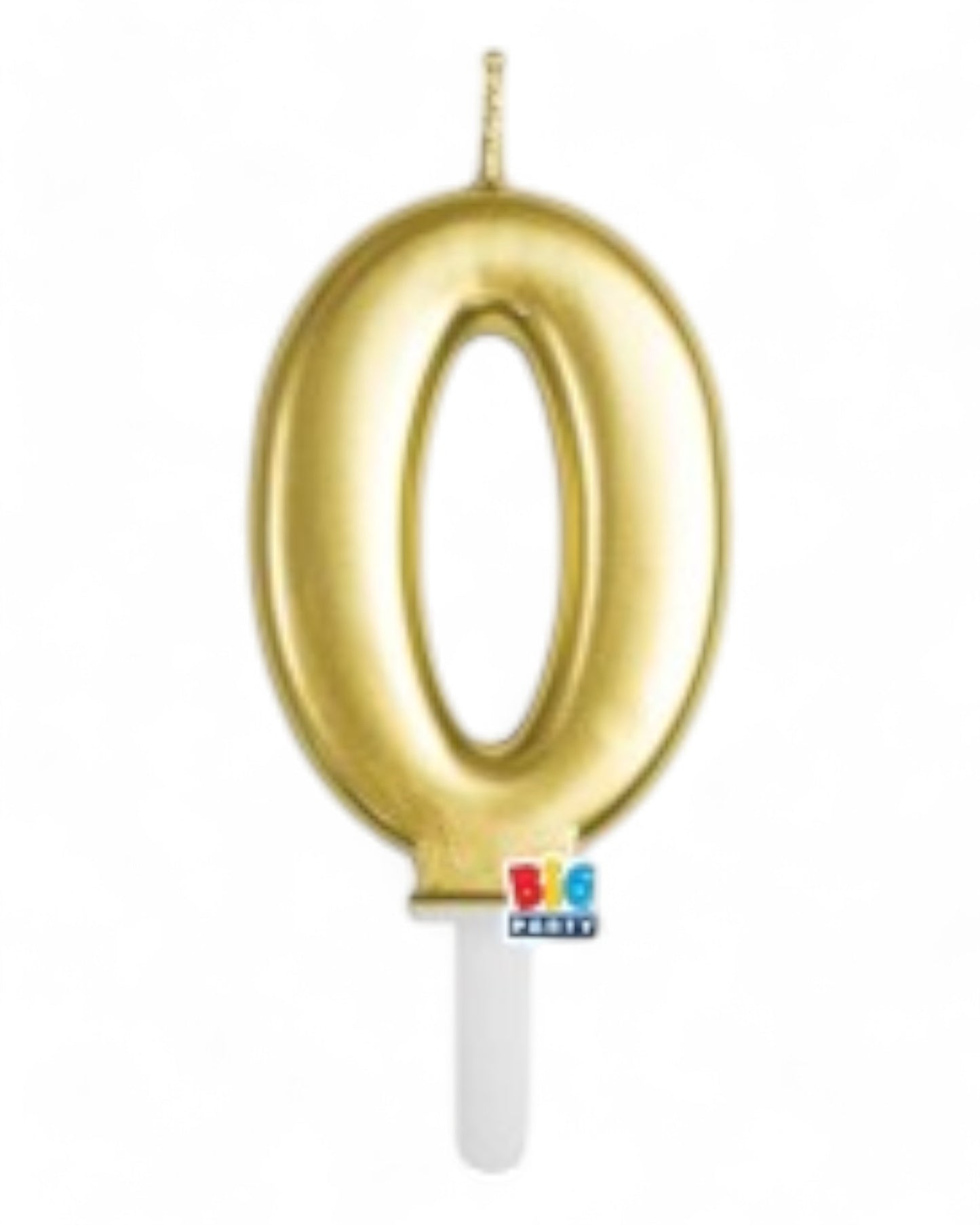 Candeline Numerali | Tiny Plump | Oro Cromato | 7 Cm