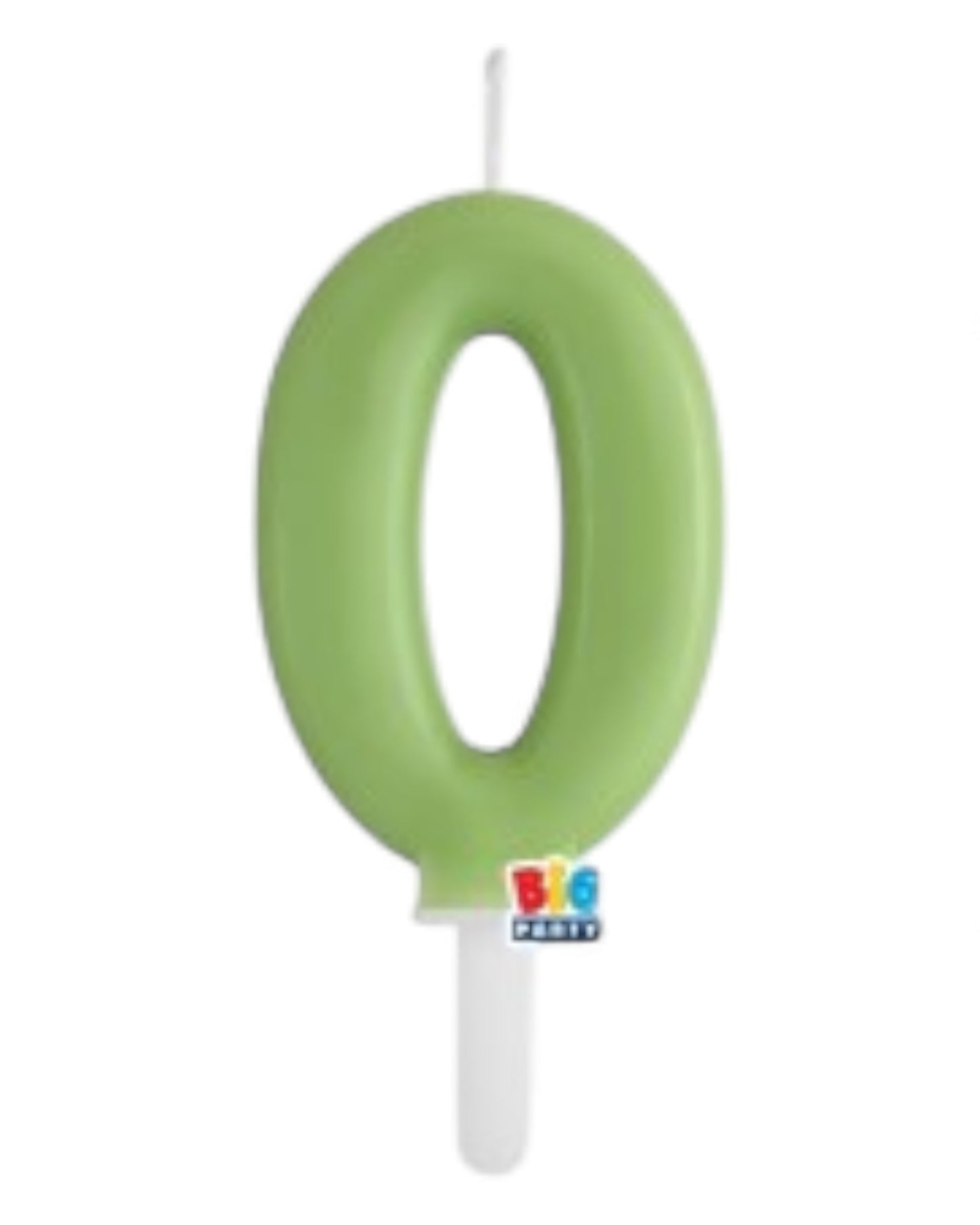Candeline Numerali | Tiny Plump | Verde Oliva | 7 Cm