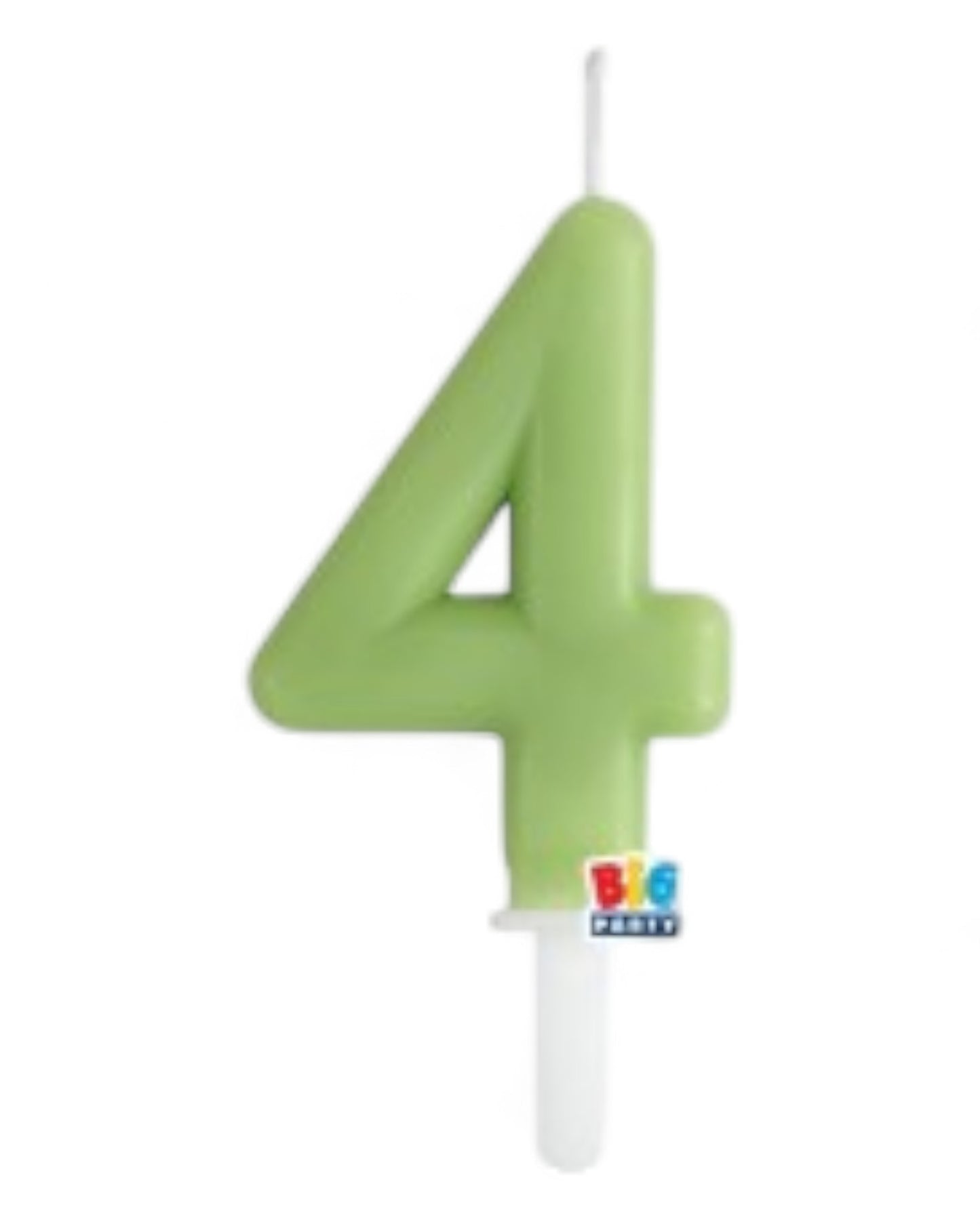 Candeline Numerali | Tiny Plump | Verde Oliva | 7 Cm