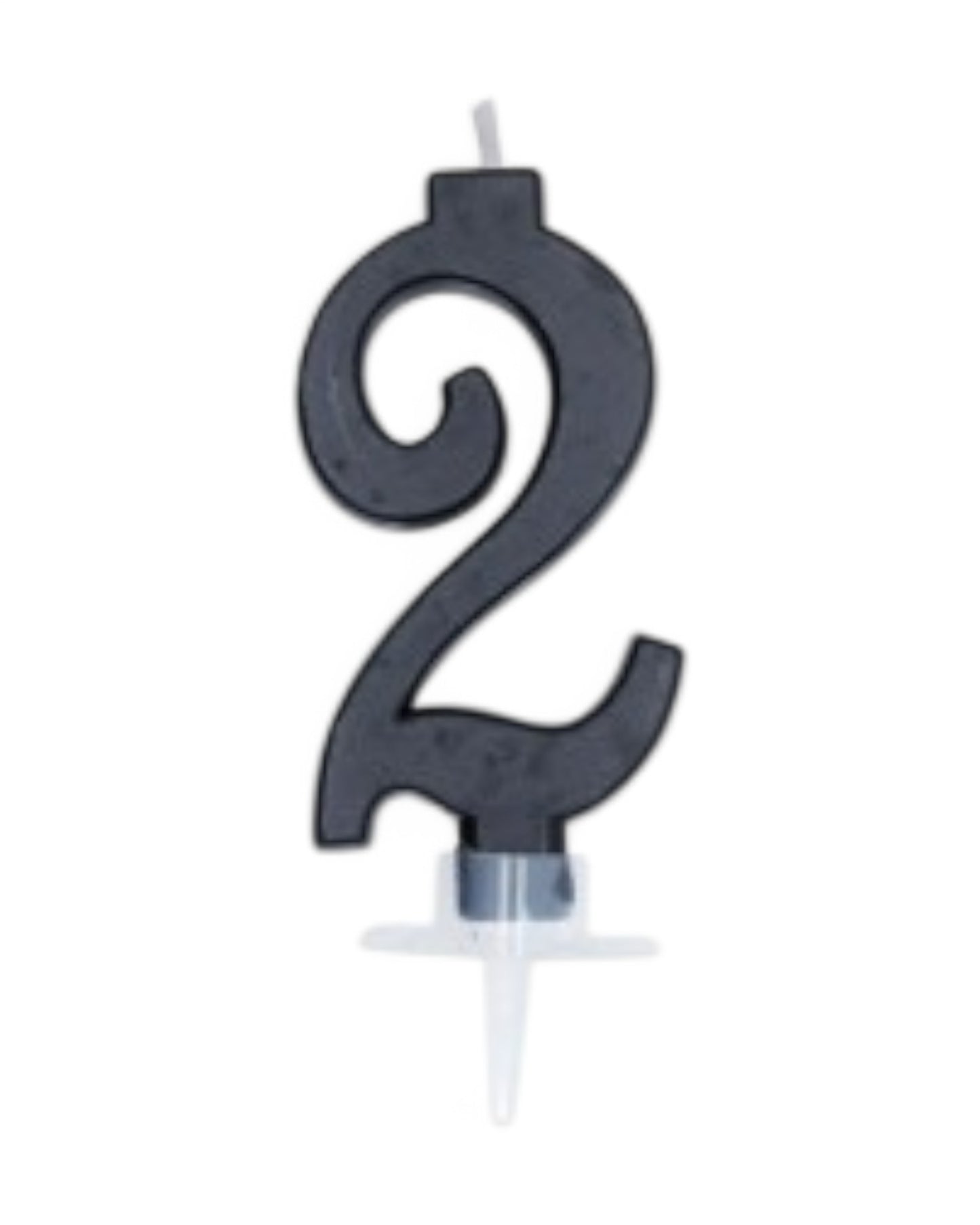 Candeline Numerali | 0-9 | Italic | Nero | 10 Cm