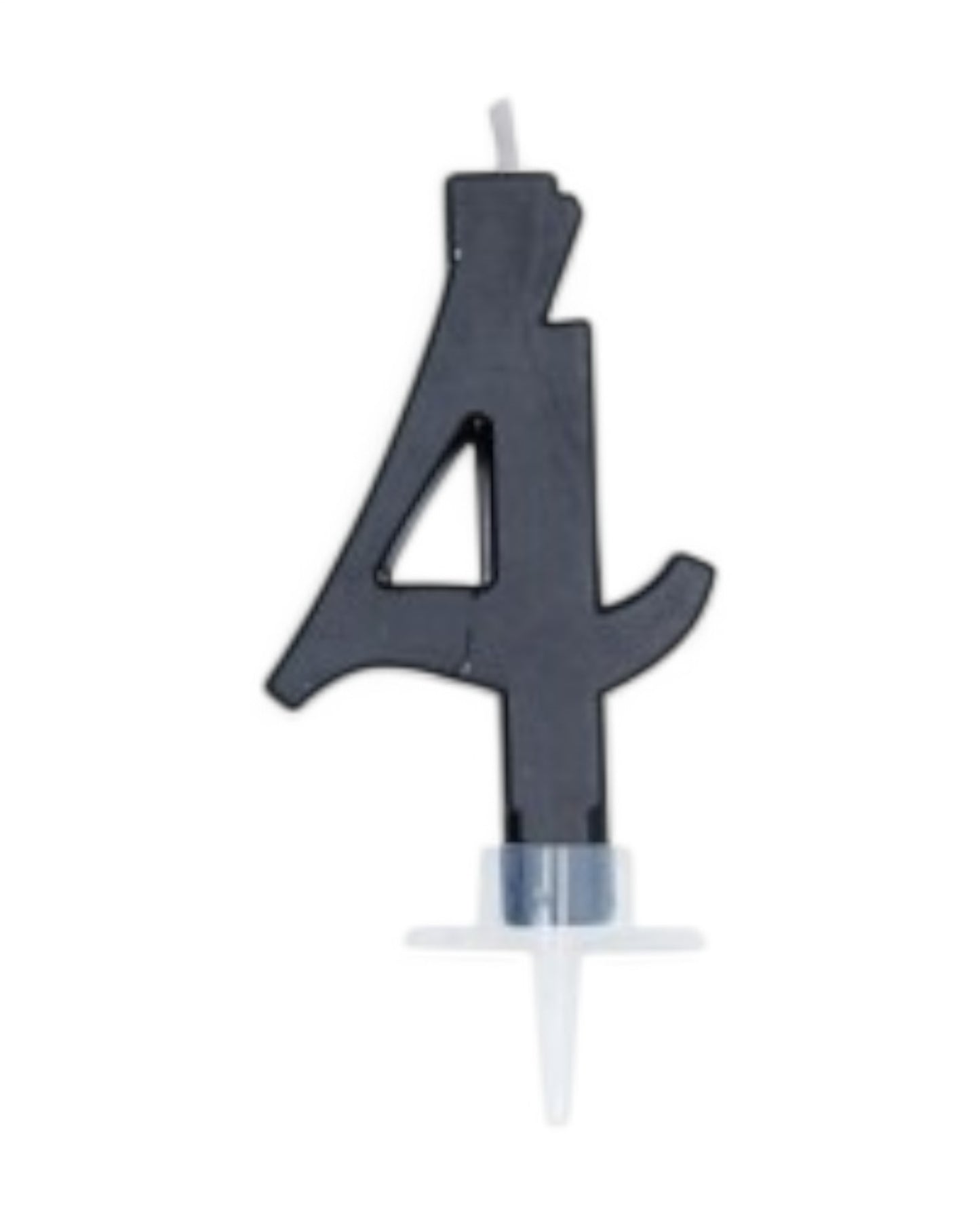 Candeline Numerali | 0-9 | Italic | Nero | 10 Cm