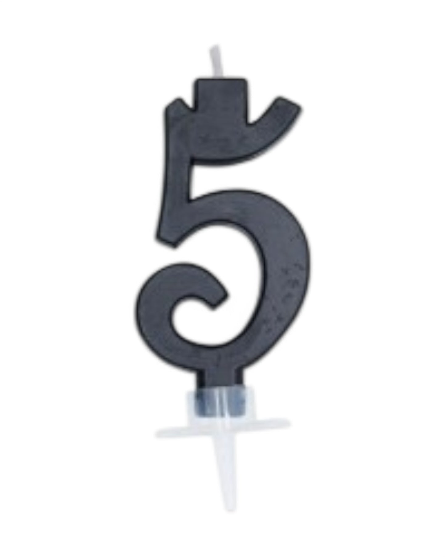 Candeline Numerali | 0-9 | Italic | Nero | 10 Cm