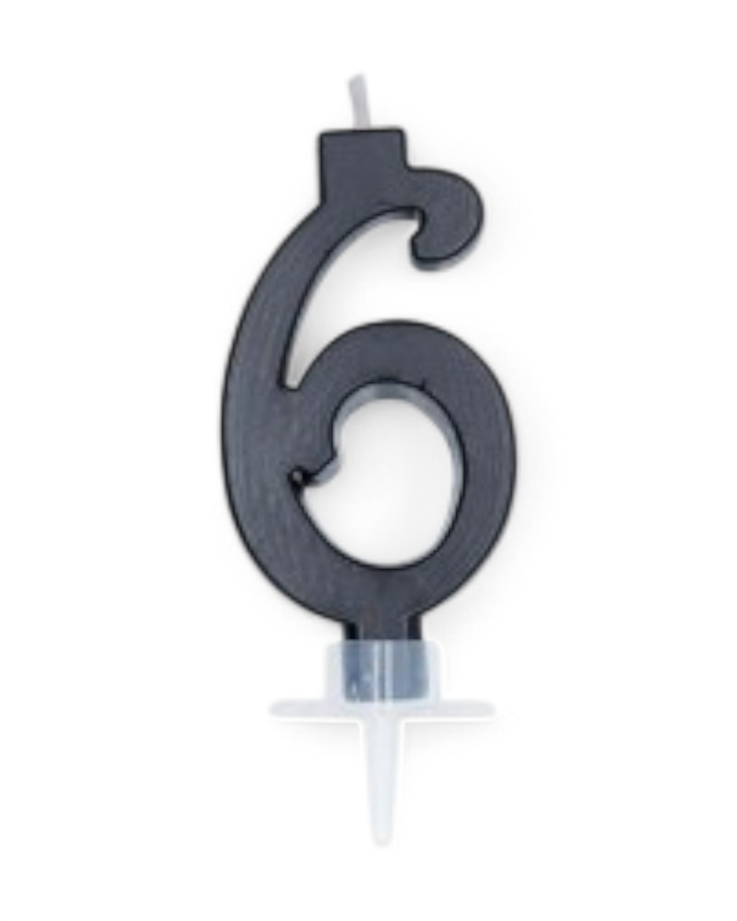 Candeline Numerali | 0-9 | Italic | Nero | 10 Cm