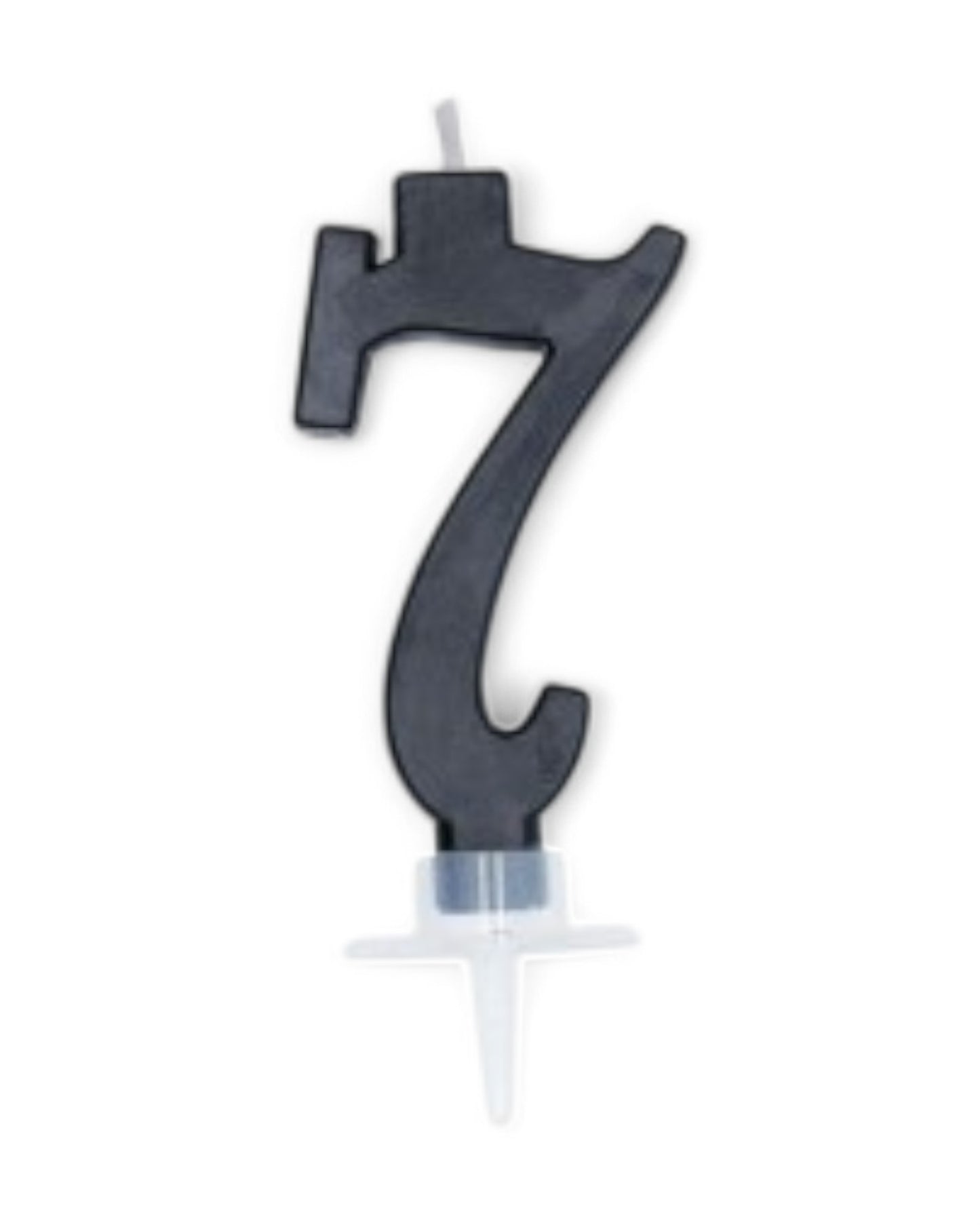 Candeline Numerali | 0-9 | Italic | Nero | 10 Cm