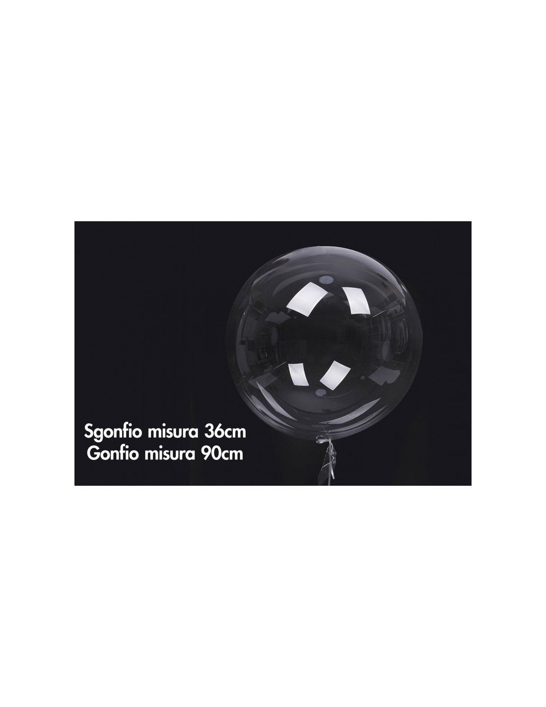Palloncini Bubble | Trasparente | 36 Pollici/90Cm | 1 Pz