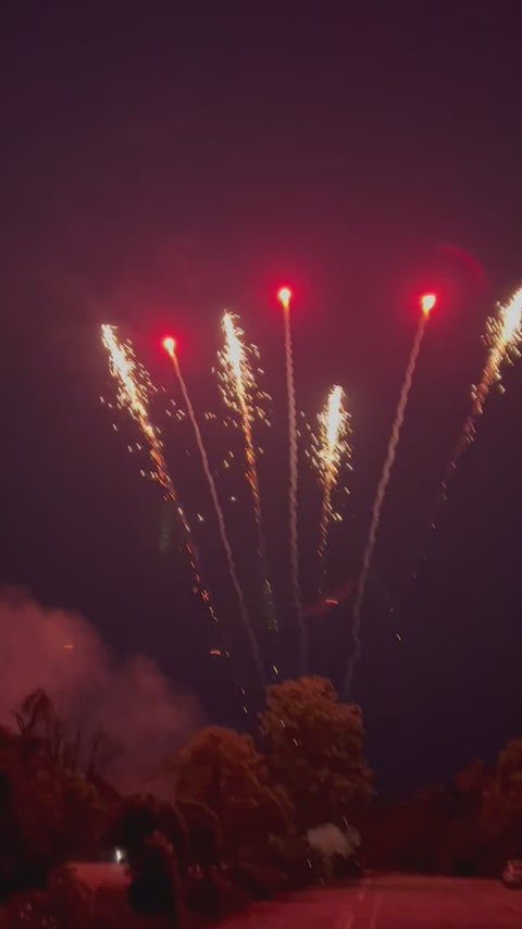 Glittering and Red Crossette 1" | 49 Colpi | 25mm