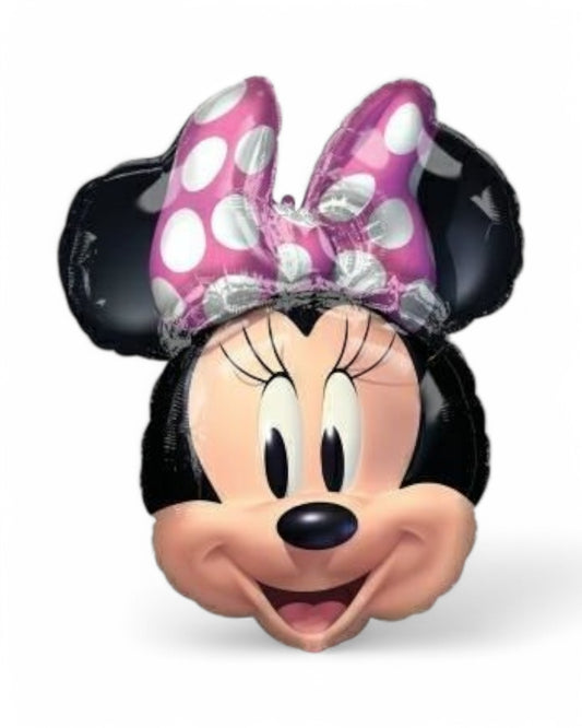 Palloncini Foil | Sagoma Testa Minnie Rosa | 32 Pollici | 1 Pz