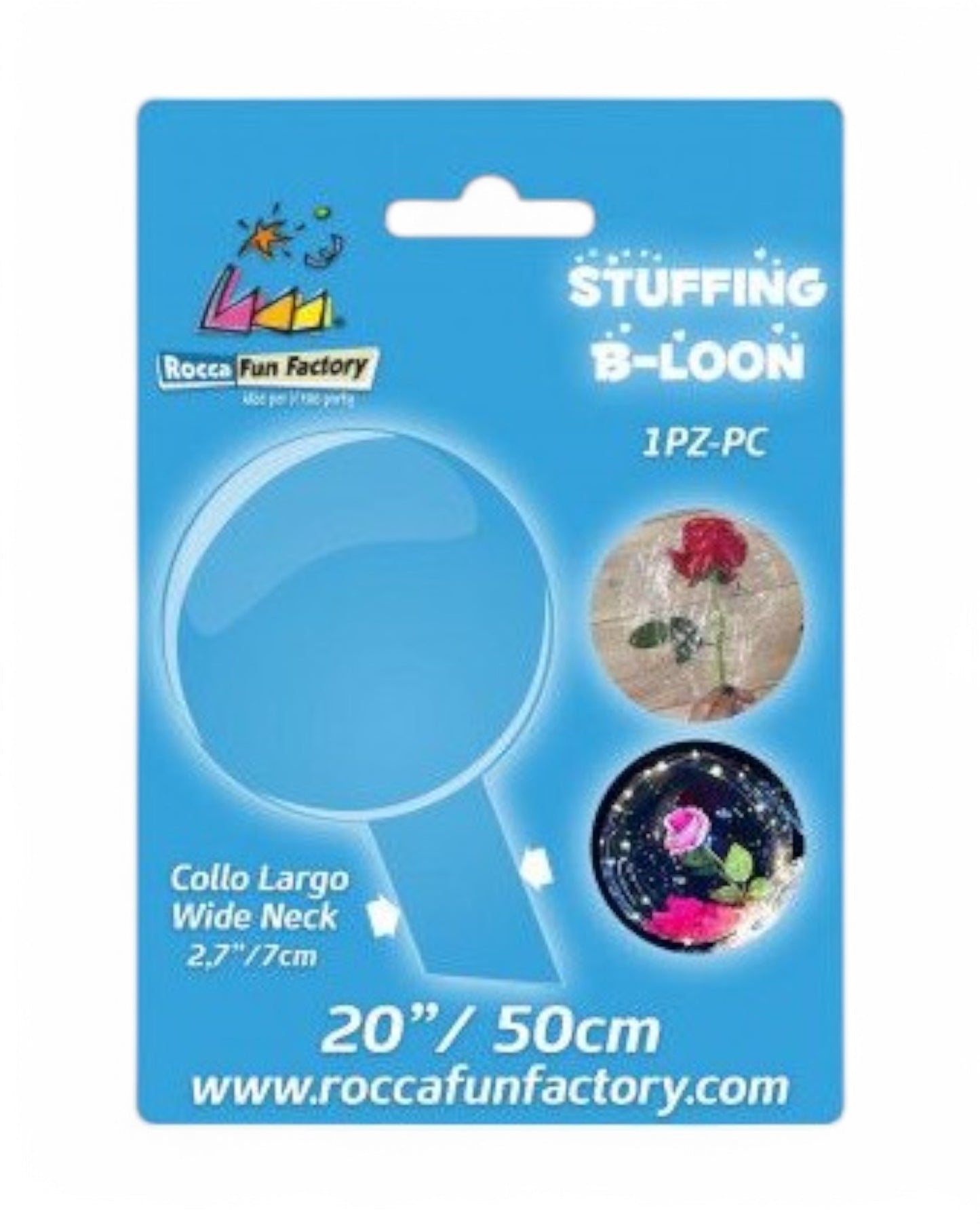 Palloncini Crystal | Trasparente | 20 Pollici | Collo Largo | 1 Pz