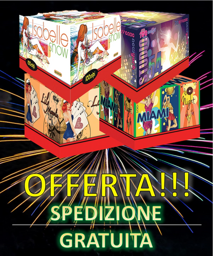 BOX da 4 Batterie da 100 Colpi Modello Alto