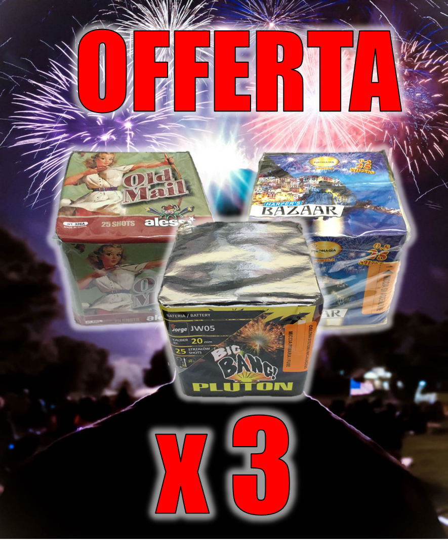 BOX da 3 Batterie da 25 Colpi
