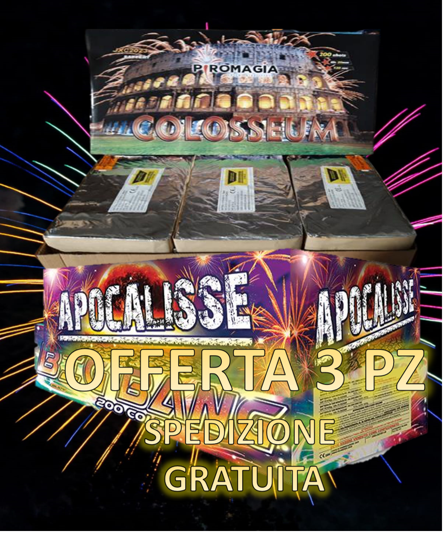 BOX da 3 Batterie da 200 Colpi