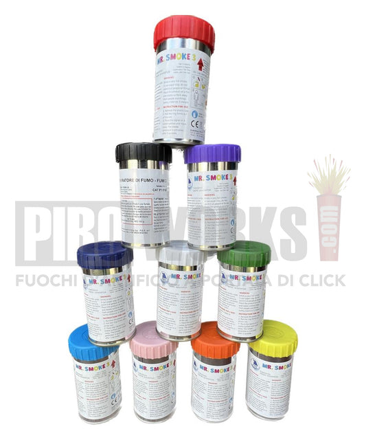 Fumogeno | Mr. Smoke 3 | Barattolo | 2 Minuti | Vari Colori | F.D.F.