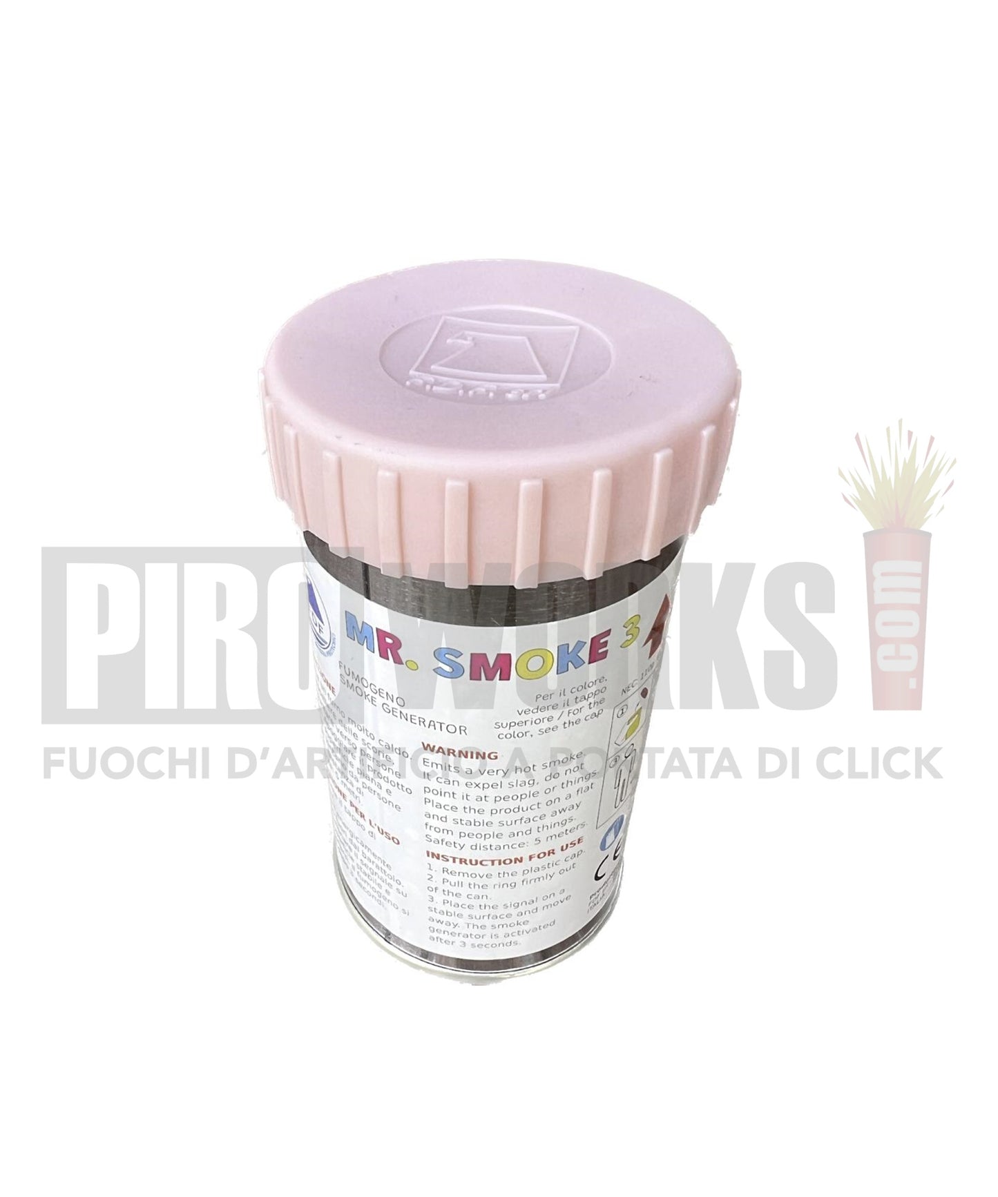 Fumogeno | Mr. Smoke 3 | Barattolo | 2 Minuti | Vari Colori | F.D.F.